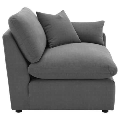 Miley Upholstered RAF Chair Charcoal