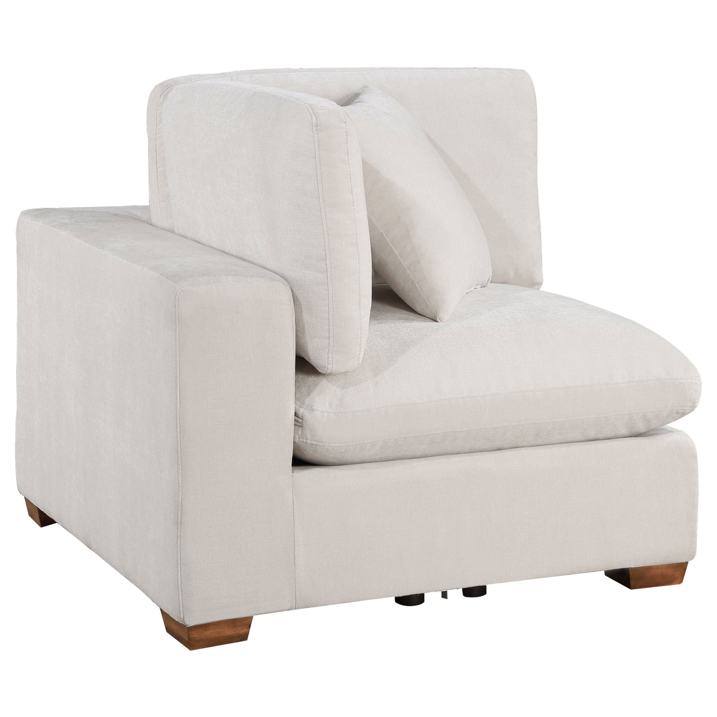 phoenix upholstered corner chair ivory