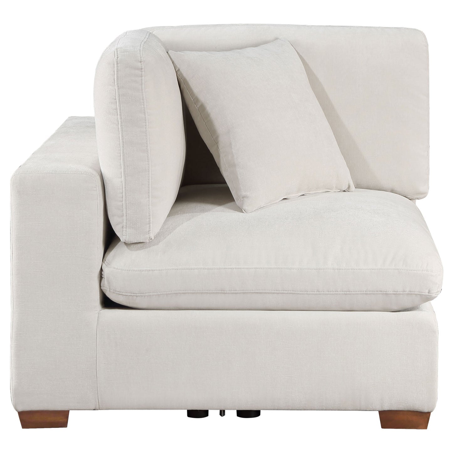 phoenix upholstered corner chair ivory