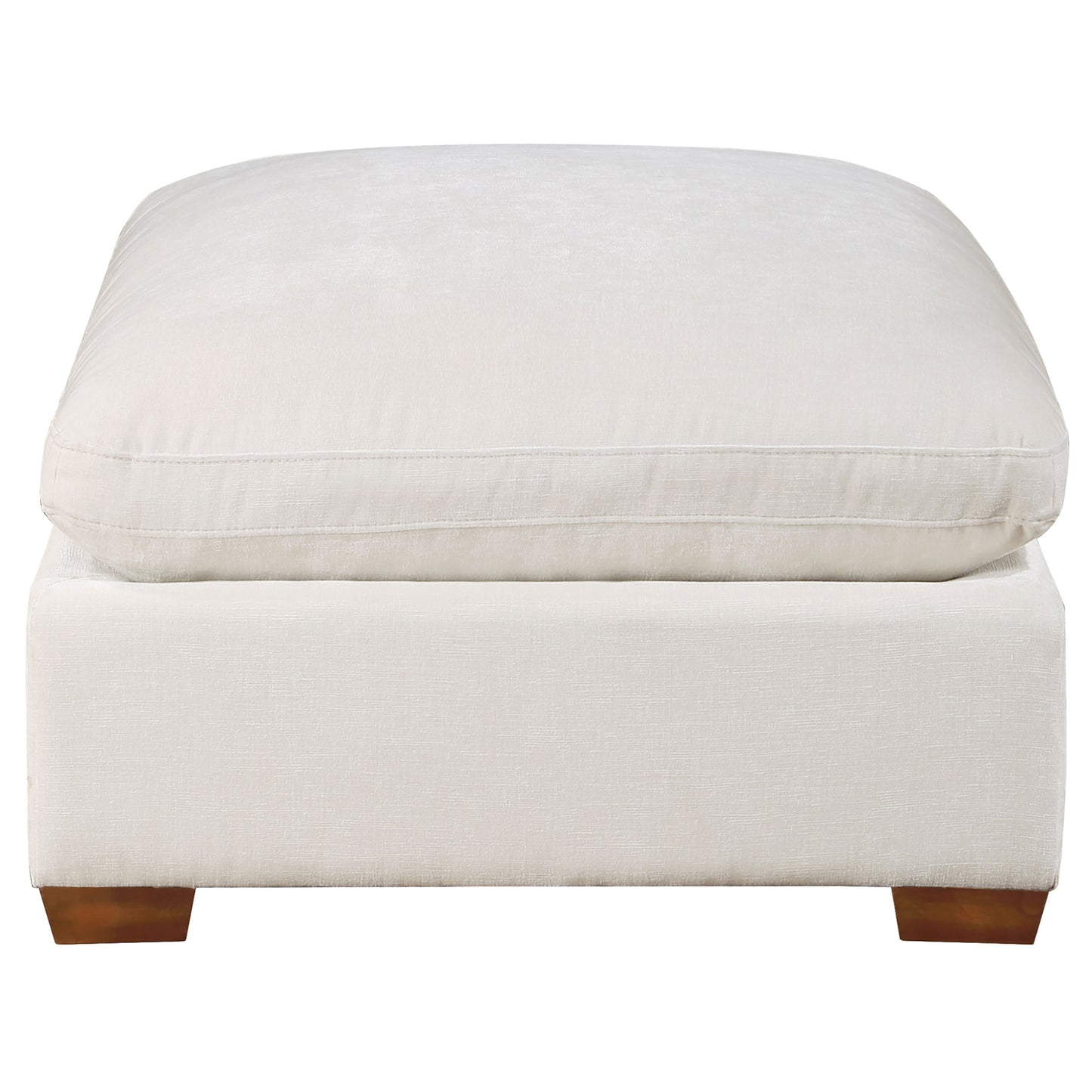 phoenix rectangular upholstered ottoman ivory