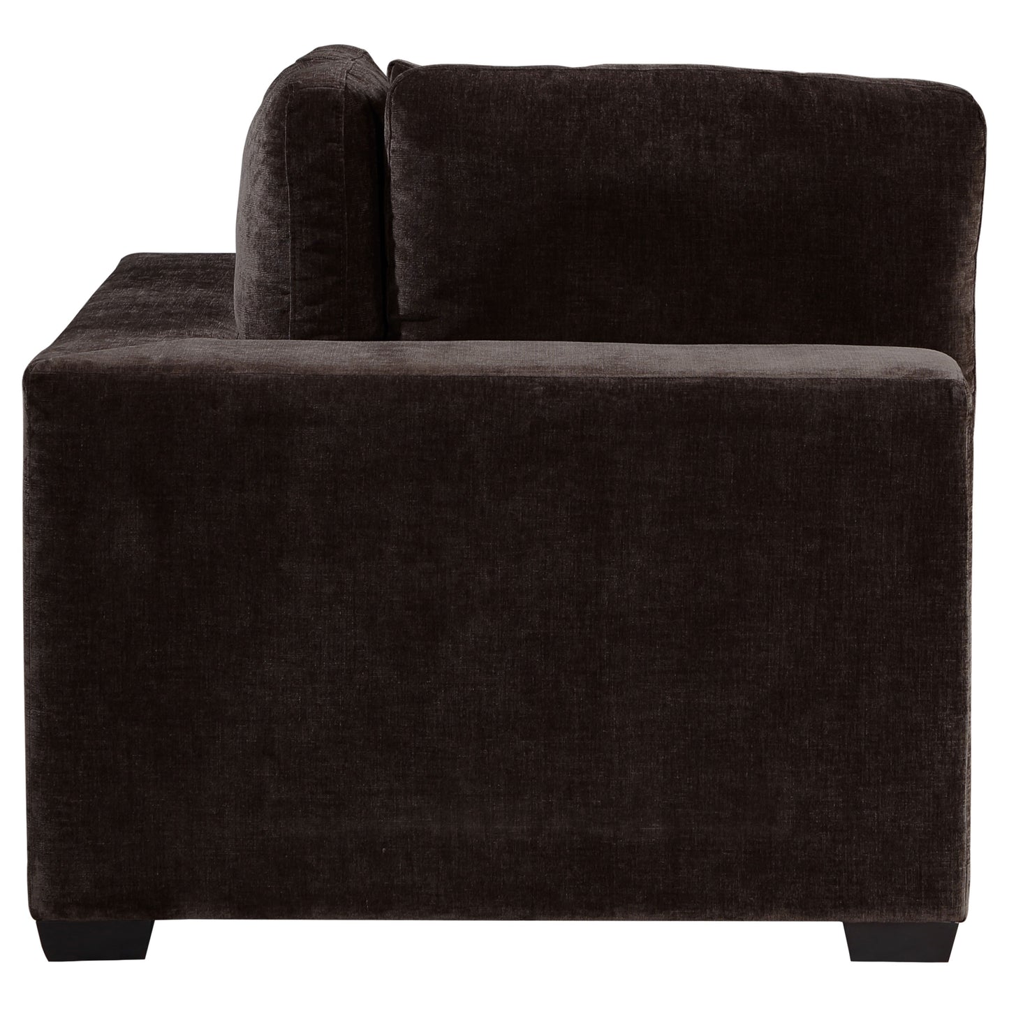 phoenix upholstered corner chair dark chocolate