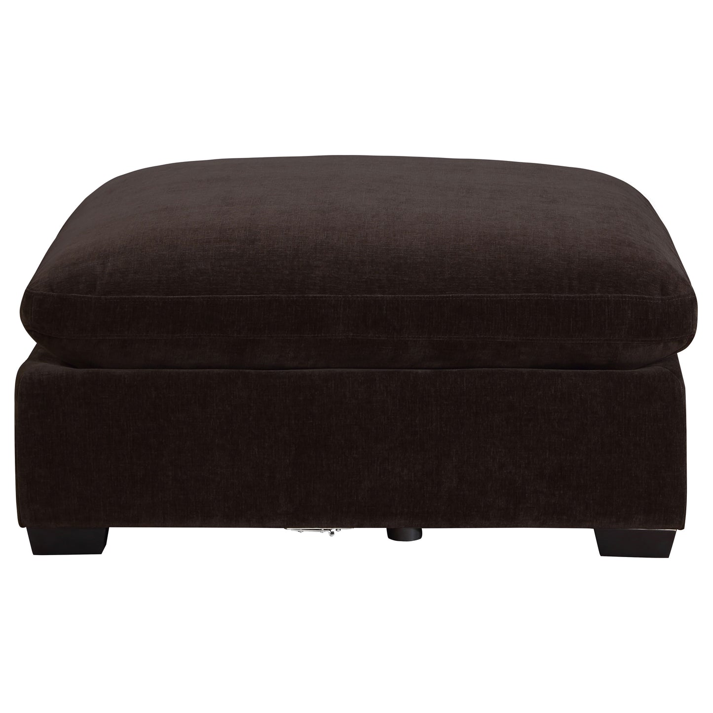 phoenix rectangular upholstered ottoman dark chocolate