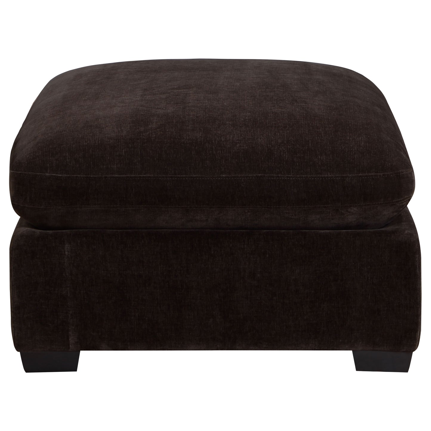 phoenix rectangular upholstered ottoman dark chocolate