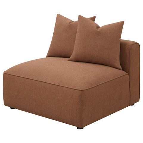 Maylin Upholstered Armless Chair TerracottaTerracotta