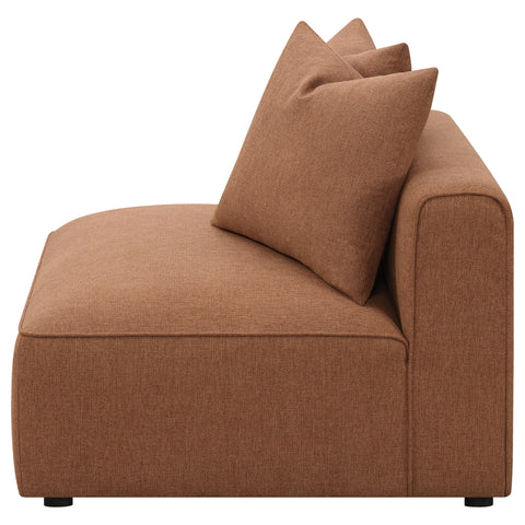 Maylin Upholstered Armless Chair TerracottaTerracotta