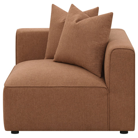 Maylin Upholstered Corner Chair TerracottaTerracotta
