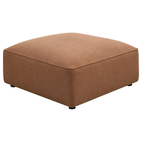 Maylin Square Upholstered Ottoman TerracottaTerracotta