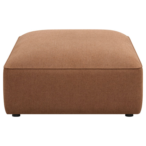 Maylin Square Upholstered Ottoman TerracottaTerracotta