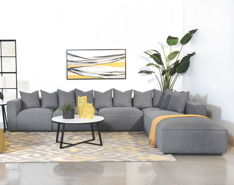 Maylin 6-piece Upholstered Modular Sectional GreyGrey