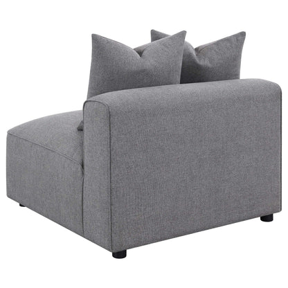 Donna 6-piece Upholstered Modular Sectional Grey