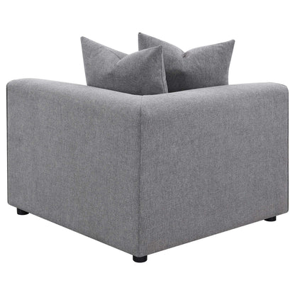 Donna 6-piece Upholstered Modular Sectional Grey