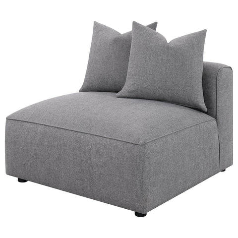 Maylin Upholstered Armless Chair GreyGrey