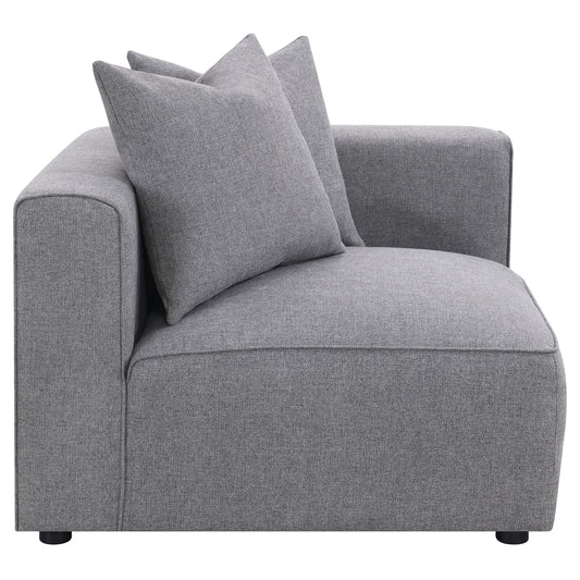 Maylin Upholstered Corner Chair GreyGrey