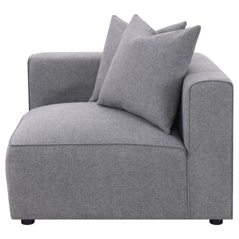 Maylin Upholstered Corner Chair GreyGrey
