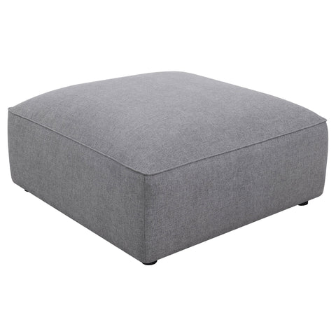 Maylin Square Upholstered Ottoman GreyGrey