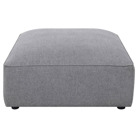 Maylin Square Upholstered Ottoman GreyGrey