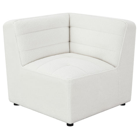 Bolden Upholstered Corner Chair NaturalIvory