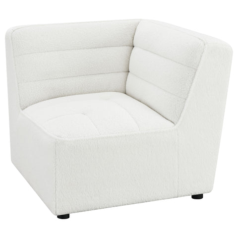 Bolden Upholstered Corner Chair NaturalIvory
