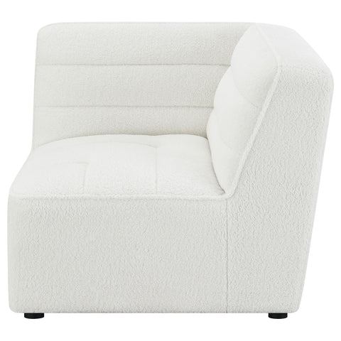 Bolden Upholstered Corner Chair NaturalIvory