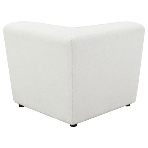 Bolden Upholstered Corner Chair NaturalIvory