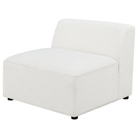 Acena Upholstered Tight Back Armless Chair PearlPearl
