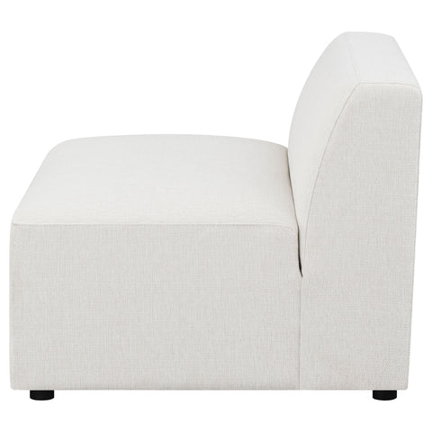 Acena Upholstered Tight Back Armless Chair PearlPearl