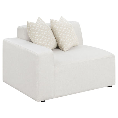 Acena Upholstered LAF Chair PearlPearl