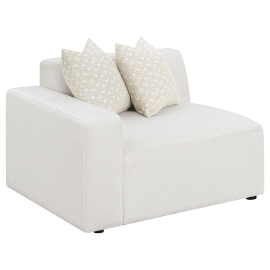 Acena Upholstered LAF Chair PearlPearl