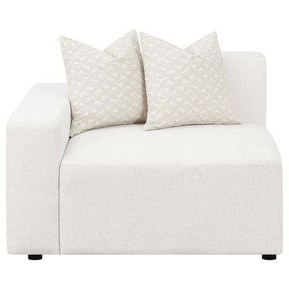 Acena Upholstered LAF Chair PearlPearl