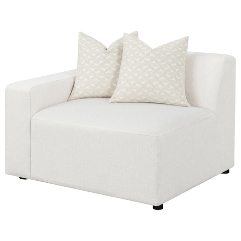 Acena Upholstered LAF Chair PearlPearl