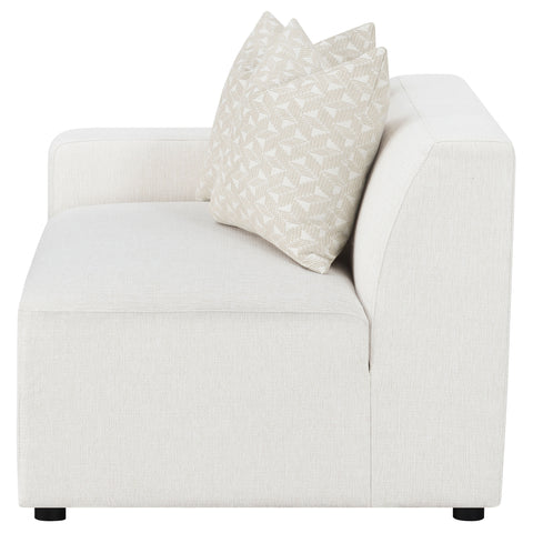 Acena Upholstered LAF Chair PearlPearl