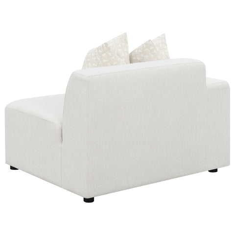 Acena Upholstered LAF Chair PearlPearl