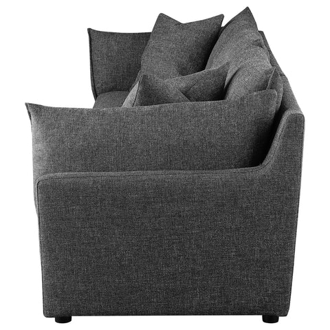 Basye 3-Piece Upholstered Sofa Barely BlackBarely Black