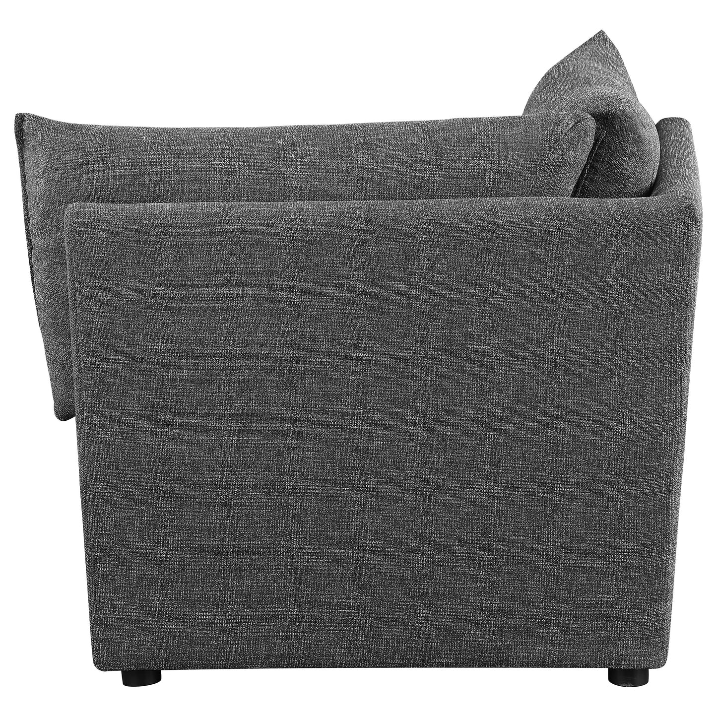 basye upholstered corner chair barely blackbarely black