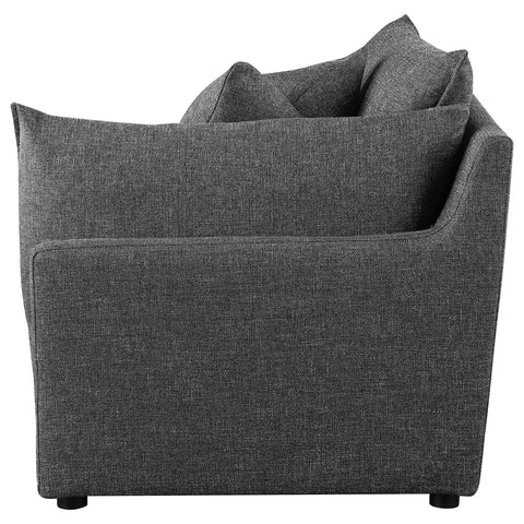 Basye Upholstered RAF Chair Barely BlackBarely Black