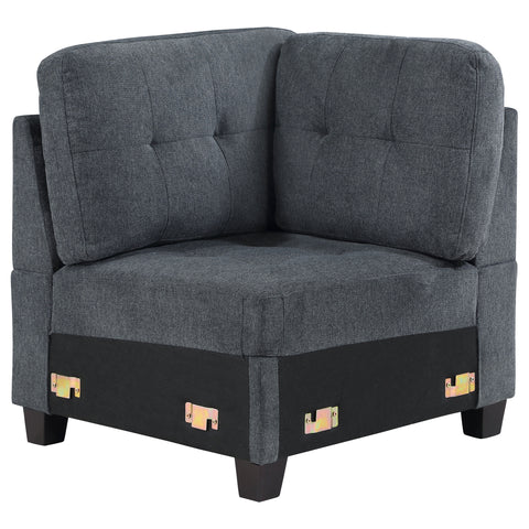 Ronea Upholstered Corner Chair Steel GreySteel Grey
