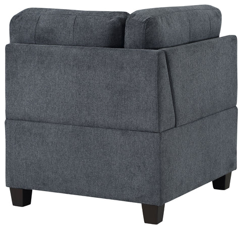 Ronea Upholstered Corner Chair Steel GreySteel Grey