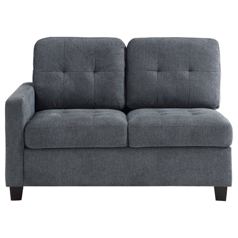 Ronea Upholstered LAF Loveseat Steel GreySteel Grey