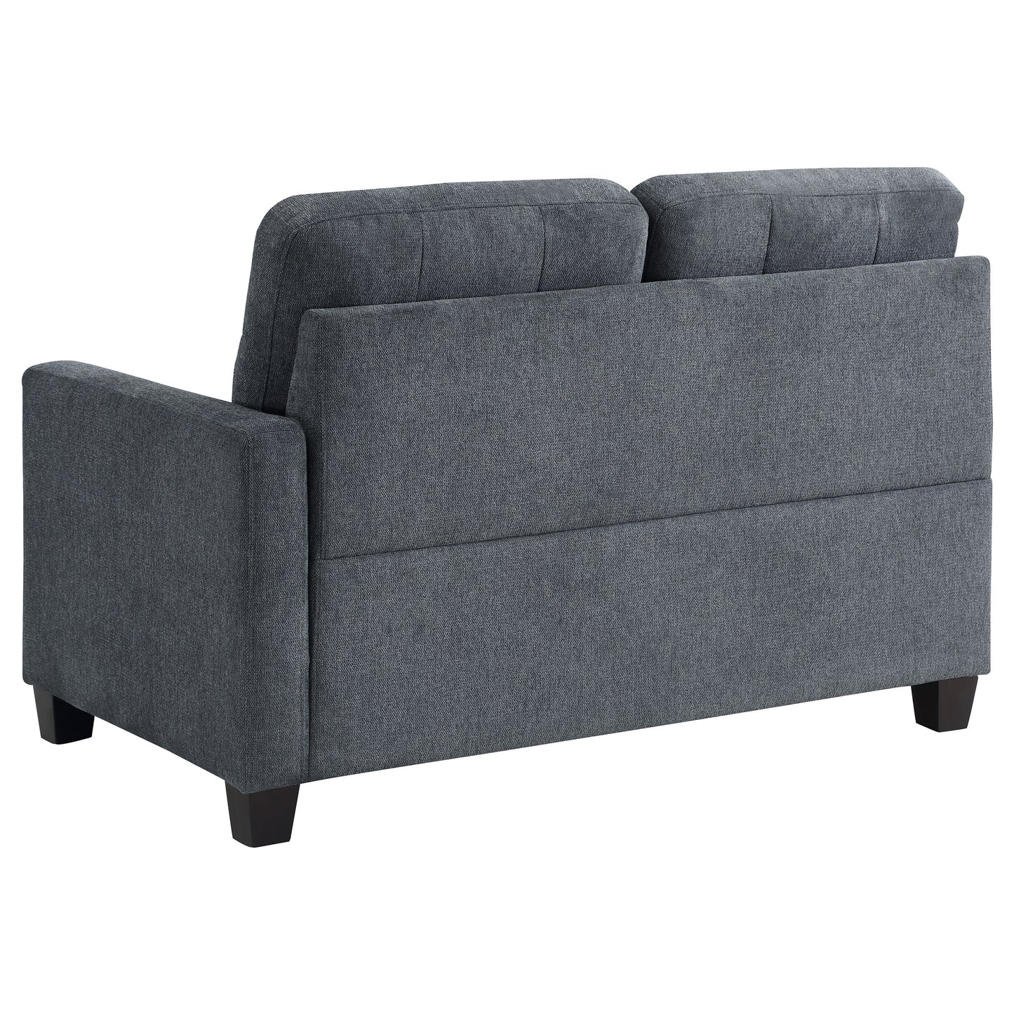 topeka upholstered laf chair steel grey