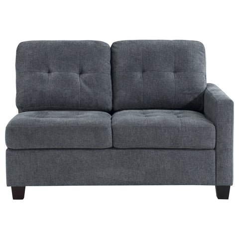 Ronea Upholstered RAF Loveseat Steel GreySteel Grey
