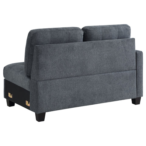 Ronea Upholstered RAF Loveseat Steel GreySteel Grey