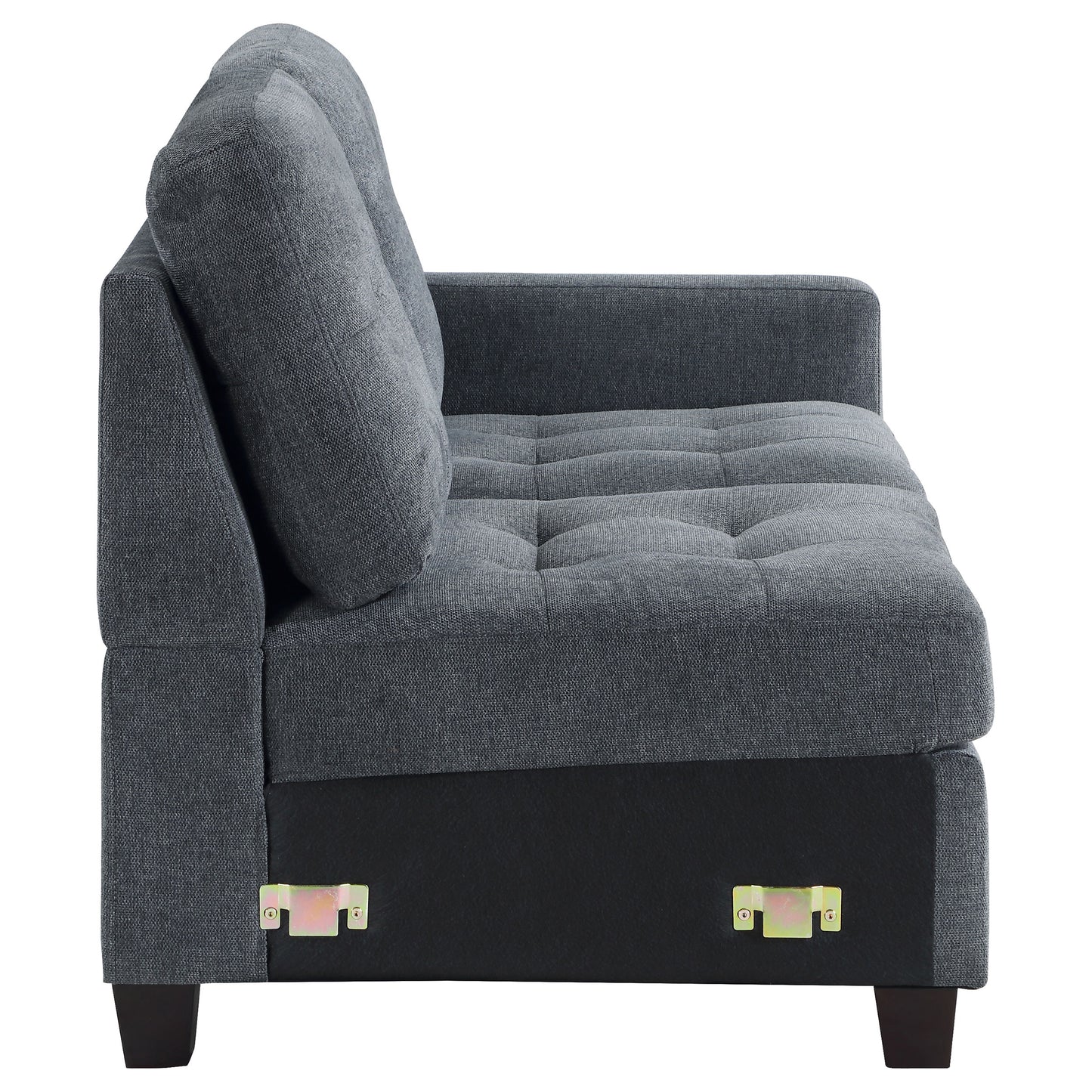 topeka upholstered raf chair steel grey