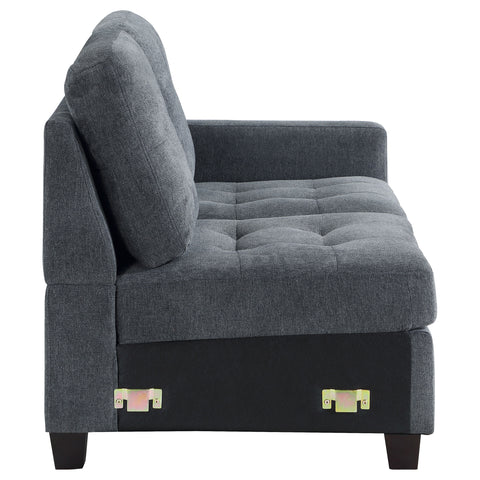 Ronea Upholstered RAF Loveseat Steel GreySteel Grey