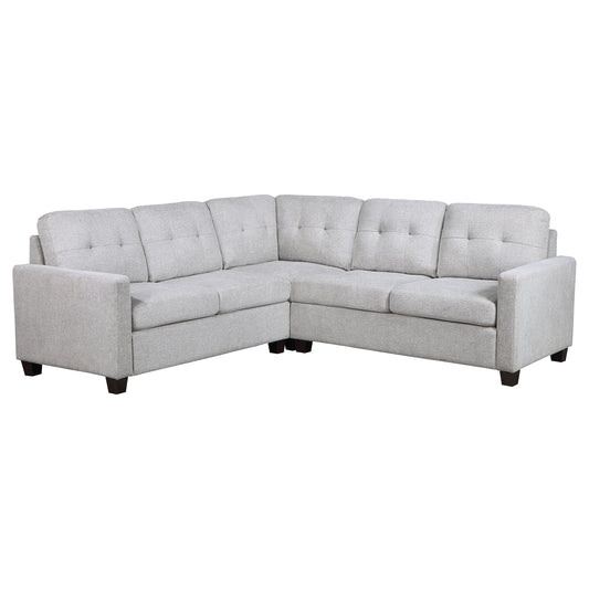 Ronea 3-piece Upholstered Sectional Sofa Steel BeigeBeige