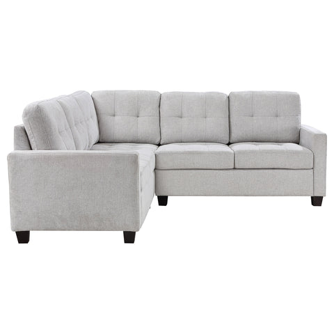 Ronea 3-piece Upholstered Sectional Sofa Steel BeigeBeige