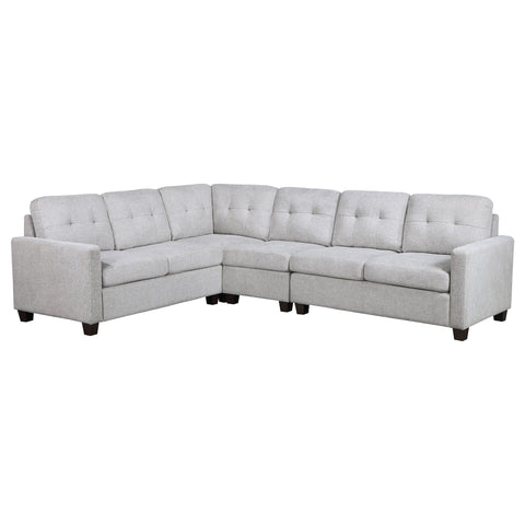 Ronea 4-piece Upholstered Modular Sectional Sofa BeigeBeige