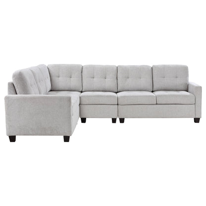 Topeka 4-piece Upholstered Modular Sectional Sofa Beige