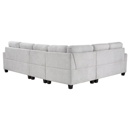 Topeka 4-piece Upholstered Modular Sectional Sofa Beige