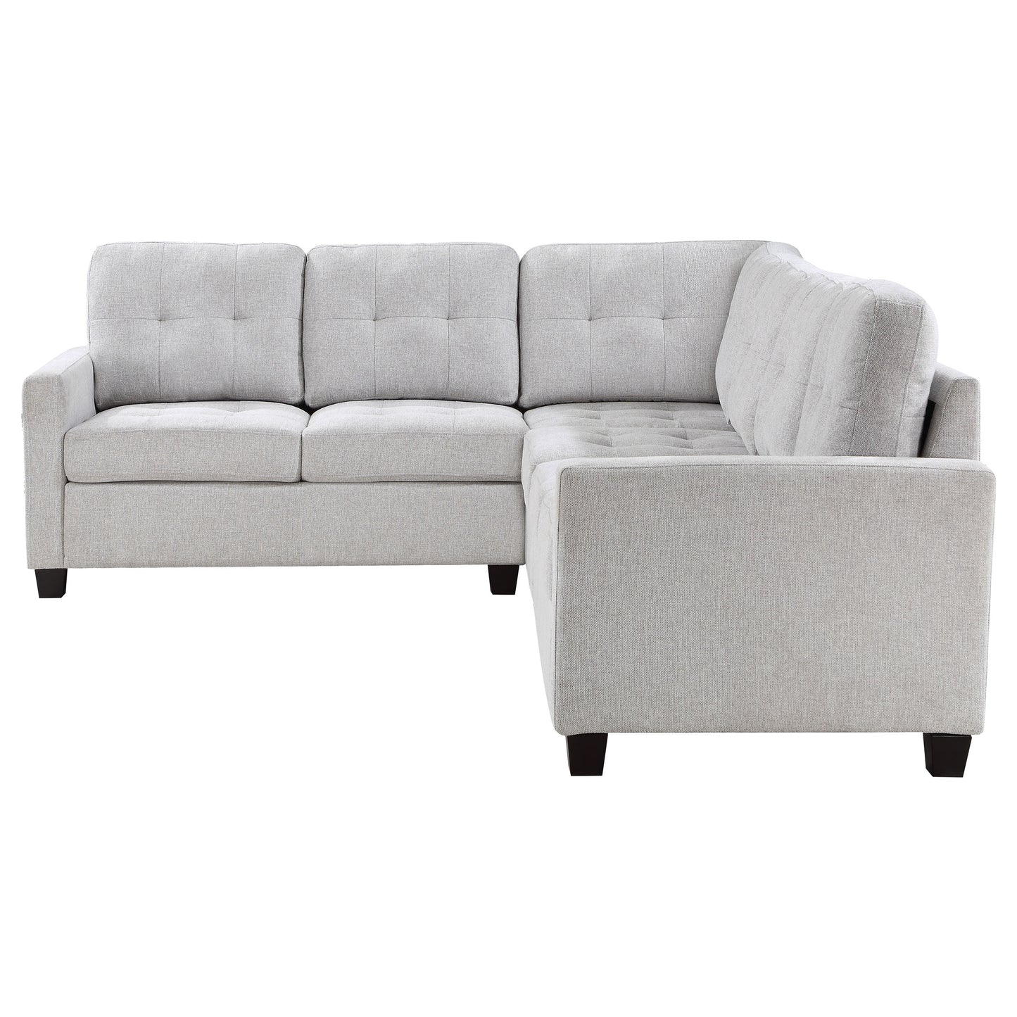 topeka 4-piece upholstered modular sectional sofa beige