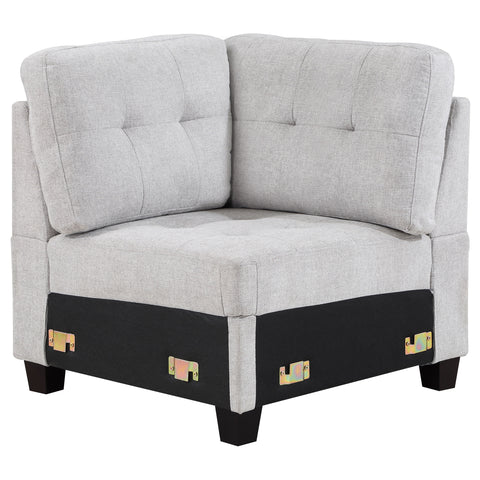 Ronea Upholstered Corner Chair Steel BeigeBeige